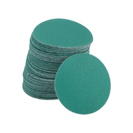 TUCKBOLD Car Sanding Discs 2inch 150 Grit Abrasion Resistance | Round Hook and Loop Sandpaper Green 50 Pcs
