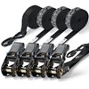 Ratchet Straps (4 PK) 15 Feet (1,823lb Break Strength) Heavy