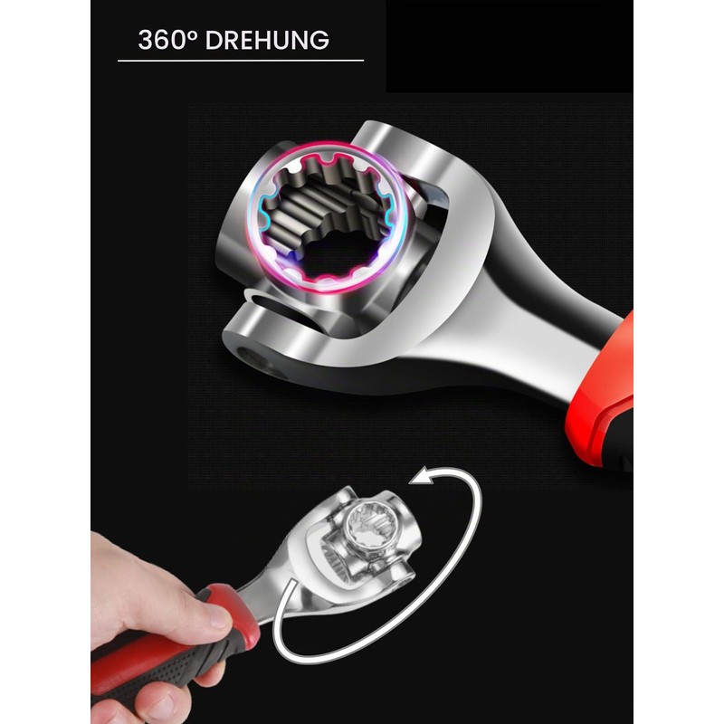 MAGIC SELECT Universal Socket Wrench 48 in 1 Ratchet with