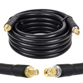 XRDS -RF 10FT KMR400 SMA Male to SMA Female Low-Loss Coax Cable for 3G 4G LTE, 5G Modems/Routers, Ham, ADS-B, SDR, GPS
