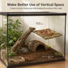 MHLLGN Reptile Hammock with 2 Suction Cups, Handwoven Natural Grass