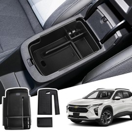 Neepiar Center Console Organizer Tray Compatible with 2024 2025 Chevy Trax and Buick Envista Armrest Storage Box Insert Storage Tray Secondary Interior Accessories