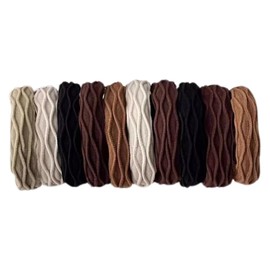 Stylisch geflochtener Haargummi mit starkem Halt,10 Stück Damen Haarschmuck in Schwarz, Zopfgummi Haarschonend, Haarband Anti Frizz & Ohne Abdruck, Stylischer Haargummi für jeden Haartypen