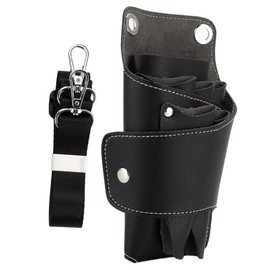OATIPHO Hairdressing Scissor Bag Durable Leather Scissors Pouch for Salon Barber Multi Functional Crossbody Waist Bag Capacity for Tools Professional Organizer for Hairdressers