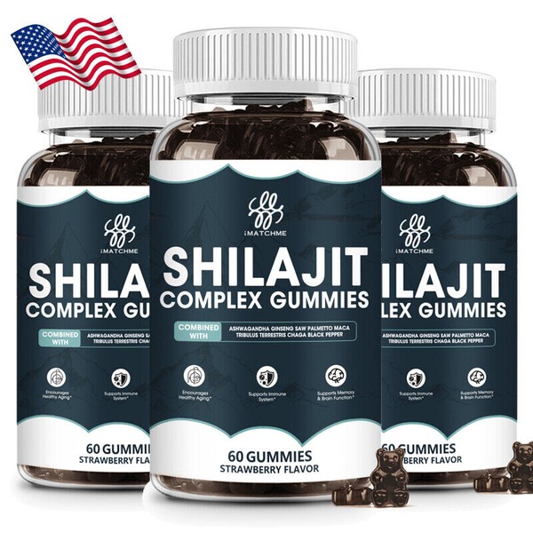 MM iMATCHME 100% Pure Himalayan Organic Shilajit Gummies Shilajit Resin