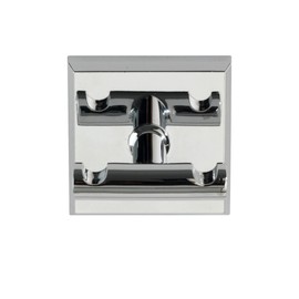 WENKO Power-Loc® Wandhaken Duo Laceno, Befestigen ohne Bohren, Kunststoff (ABS), 5,6 x 5,6 x 4,6 cm