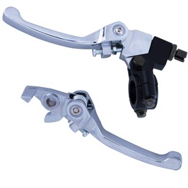 CNCMOTOK Folding Aluminum Clutch Brake Lever for 22mm 7/8 inch Handlebar 110cc 125cc 140cc TTR 125cc SSR Xmotos Apollo 125 Pit Dirt Bike Motorcycle