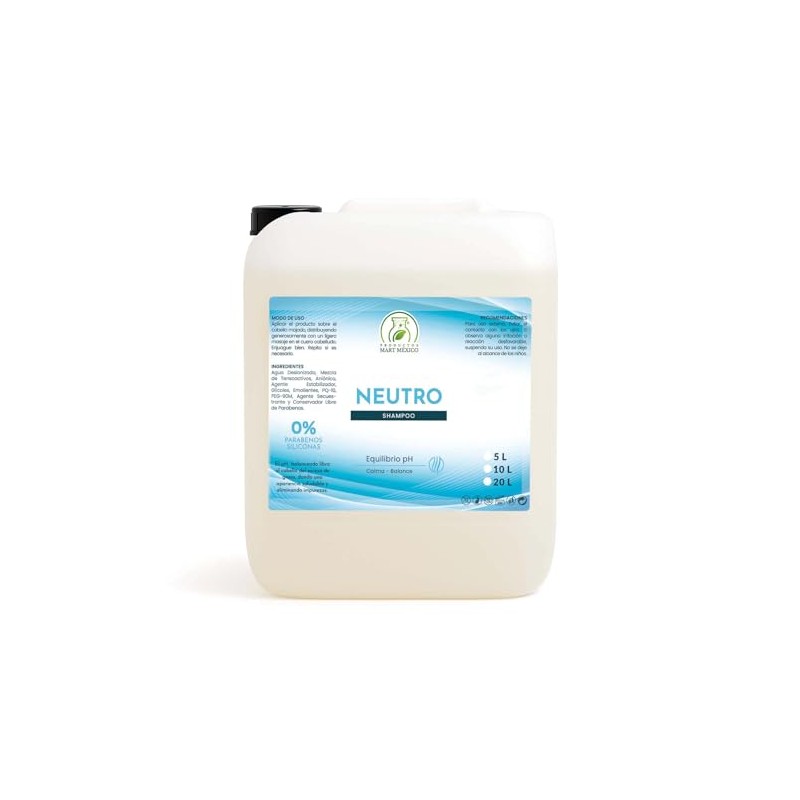 Shampoo Capilar Neutro 5 Litros Productos Mart Mexico