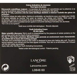 Lancôme Advanced Génifique Youth Activating Cream, Crema Reparadora Para Rostro, Repara, Hidrata y Fortalece para una Piel Suave y Luminosa En Solo 7 