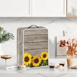 Mumeson Sunflower Print Coffee Maker Cover Blender Dust Cover Juice Machine Protector Covers Kitchen Appliance Case Kitchen Tool with Top Handle