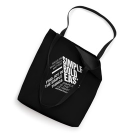 Simple Bold Easy Motivational Typographic Design Tote Bag