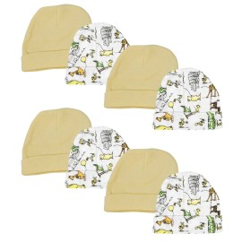 UD_Baby Boy, Baby Girl, Unisex Infant Caps (pack Of 8) Nc_0306