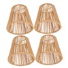 Cabilock Rattan Woven Pendant Lampshade Rustic Sconce Cover Style Small