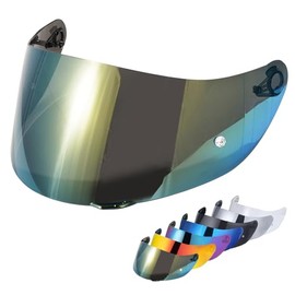 Helmet Visor for Agv K1 K3SV K5 Visor, Motorcycle Helmet Visor, Motorcycle Wind Protection Helmet Lens Visor, Full Face, Helmet Visors Accessories Replacement (Golden)