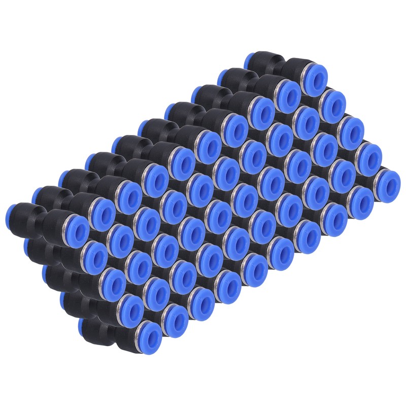 50Pcs Pneumatic Reducing Connector Straight Push in Reducer Fittings for