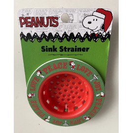 Peanuts Snoopy Woodstock Christmas Peace Love Joy Sink Drain Strainer Holiday