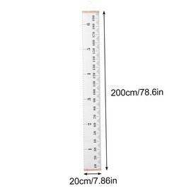 JJiaoLinin Height Chart for Children,Canvas Wall Hanging Rulers Height Measuring Rulers Kids Growth Chart Simple Triangle Height Chart Hanging for Bedroom Nursery Decoration 7.9 x 79 inch