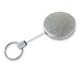 Lucky Line Heavy Duty Retractable Key Reel, Standard-Size, Silver (46701)