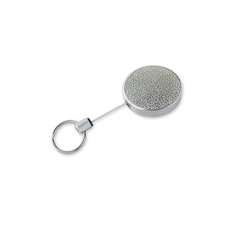 Lucky Line Heavy Duty Retractable Key Reel, Standard-Size, Silver (46701)