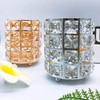 Tiardey Crystal Makeup Brush Holder Organiser Eyebrow Comb Brush Pen