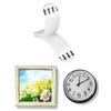 QWORK® 40 Pairs 55 x 16 mm Picture Hanging Strips