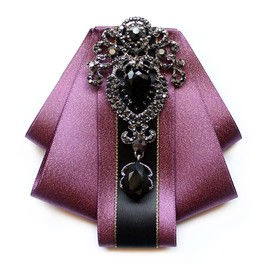 Liroyal Men's Necktie, Bowtie, Formal, Restored, Stylish, Adjustable, Wedding, Graduation, Entrance Ceremony, Chorus, Concert, Party, Prom, Banquet, Unisex, purple