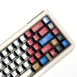 ULTRAEQUIP PBT Keycaps Manga Keycaps Japenese Anime Style Keycaps 141 Keys Cherry Profile Dye Sub Retro Keycaps for Mechanical Keyboard Key Cap