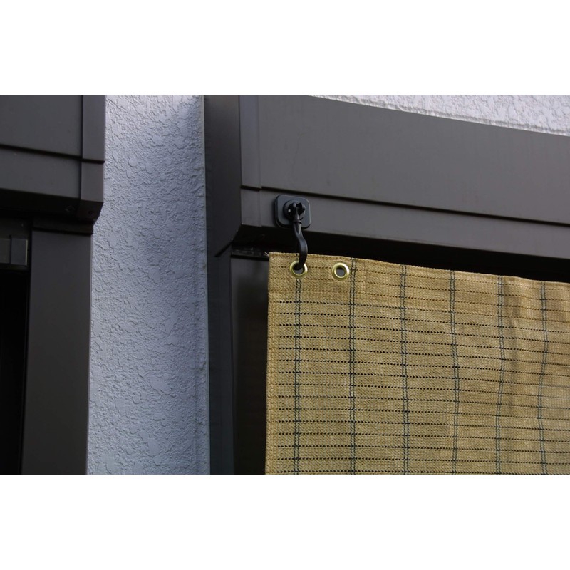 Takasho NMT-F11 O-Type Magnetic Hook for Sunshade/Awning, Black