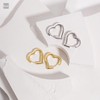Amberta Trendy Chunky Heart Earrings for Women | Dupe Bold