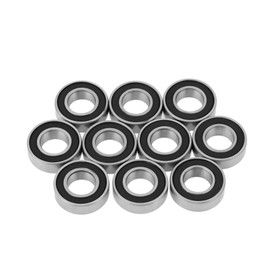 10 pieces ball bearings, 688 2RS rubber deep groove ball bearings, 8 x 16 x 5 mm, miniature deep groove ball bearings, rubber, double sealed, durable