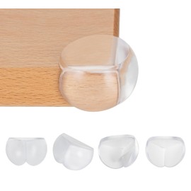 Bebe Earth Baby Proofing Corner Protectors, 12 Furniture Corner Guards Bumpers for Table - Clear Child Safety Protector for Home, New Parents and Couples