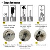 OneGas 8pcs Screw Extractor Easy Out Damaged Bolt Extractor Kit