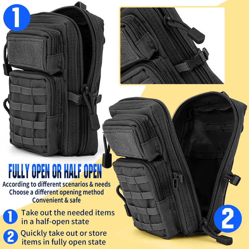 bvya Tactical Molle EDC - Bolsa compacta para herramientas, mini