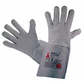 MEXICO-Z-LONG Sweat Protection Gloves Goat Nappa Leather TÜV-GS Grey 10