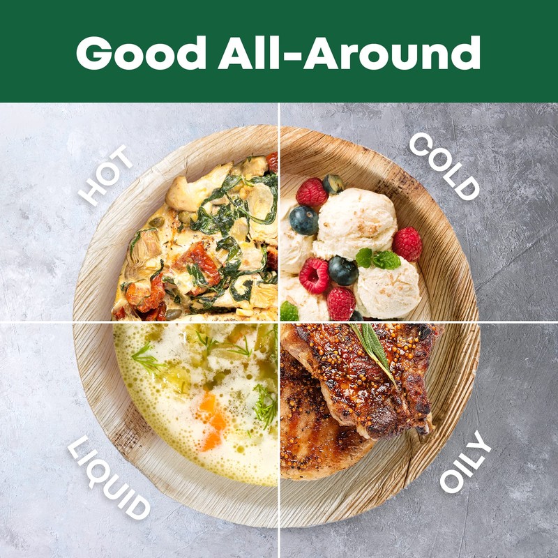 DISPOSABLE GREEN – Round Disposable Plates, Areca Leaf Serving Plates,