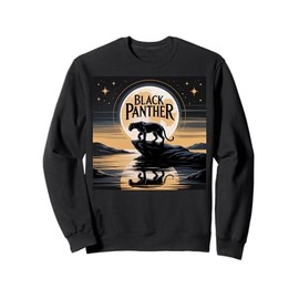Black Panther Girls Boys Lake Reflection Black Panther Party Sweatshirt