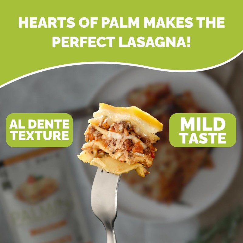 Palmini Lasagna Sheets | Low-Carb, Low-Calorie Hearts of Palm Lasagna