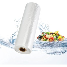 250 Polythene Bags on a Roll Fruit Vegetable Clear Plastic Butchers Counter Polythene | 9" x 14" x 18" | Fruit/Veg/Food/Meat (20 Rolls (5000 Bags))