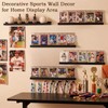 Pinzoveco Baseball Card Display Shelf Wall Mount 5 Tier