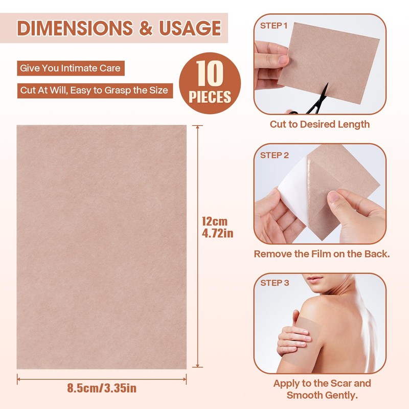 BUCICE 10Pcs Waterproof Tattoo Cover Patch - Ultra-Thin Second Skin