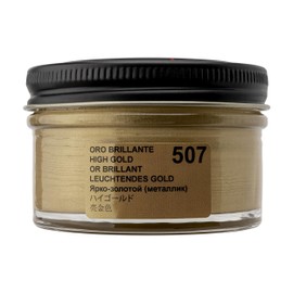 Tarrago Shoe Cream Professional Shoe Polish for Leather Boots, Shoes, Purse, Furniture Eco Friendly Leather Conditioner 1.7oz - High Gold Metallic #507