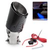 VEHSUN Muffler Cutter, LED Light Car, Downward Facing, Carbon Style,