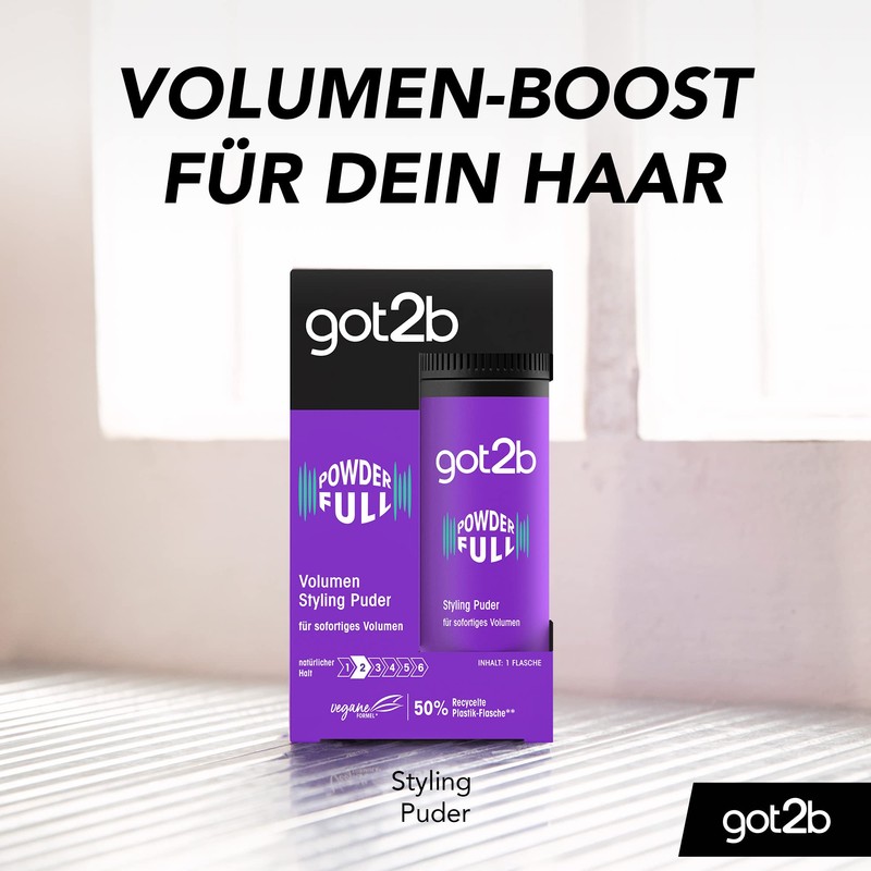 got2b Styling Powder Powderfull (10g), Hair Powder Gives Instant Volume