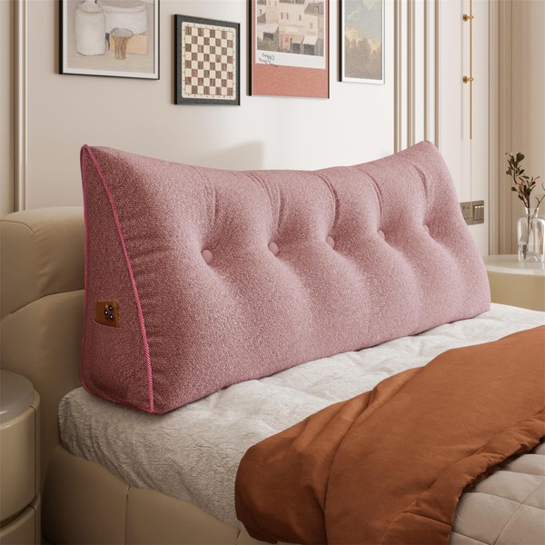 BNCKTRD Triangle Reading Pillow Queen Size XXL Wedge Headboard Extra