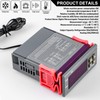 2pcs STC-1000 Digital Temperature Controller, 110-220V Digital Temperature Controller Thermostat,