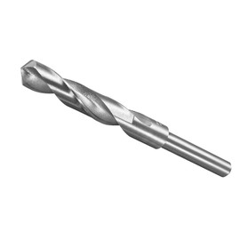 CoCud Reduced Shank Drill Bit, 15.5mm Cutting Edge 1/2" Shank, High Speed Steel 4241 Polished Twist Drill Bits - (Applications: for Aluminum Copper Wood Plastic)