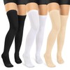 LEVSOX Thigh High Compression Socks for Women 15-20 mmHg Over