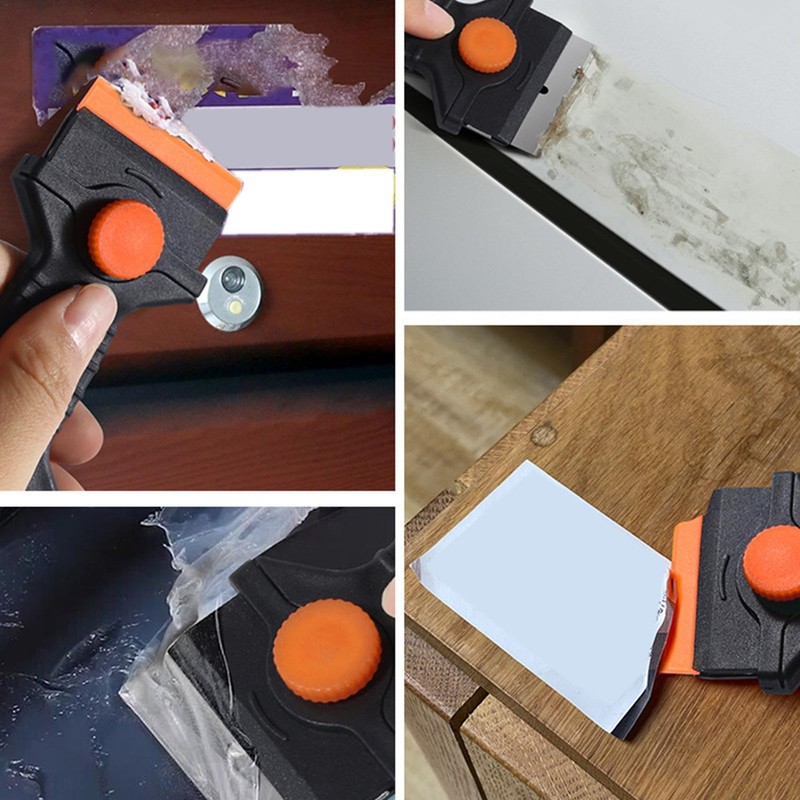 Glass Scraper - Double Edge Stove Scraper | Multi-Purpose Cleaning