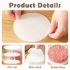 BurgerPaper 2000pcs, Non Stick Hamburger Patty Paper, 4.5" Round Parchment