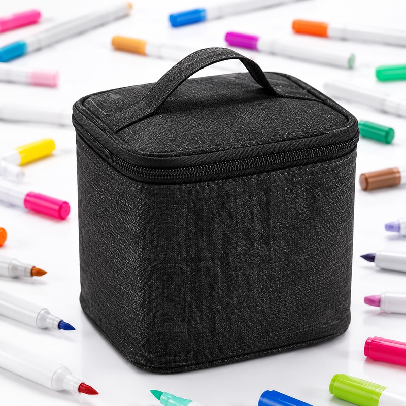Marker Pen Case for Art Supplies – Large Capacity Zipper